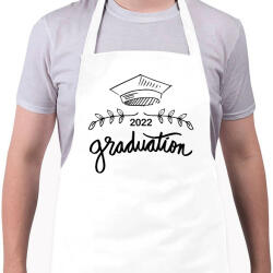 printfashion Graduation 2022 - Diplomás minta - Kötény - Fehér (6341655)