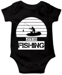 printfashion Let's go fishing - Baba Body - Fekete (4712191)