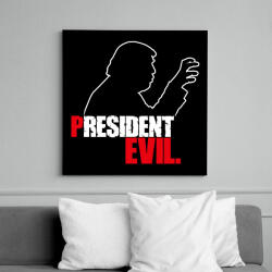 printfashion President Evil - Vászonkép - Fekete (6646850)