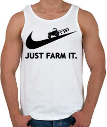 printfashion Just farm it. - Férfi atléta - Fehér (14102062)
