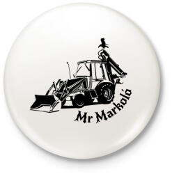 printfashion mr markoló - Kitűző, hűtőmágnes - Fehér (3083292)