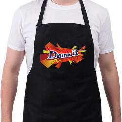 printfashion daim damnit - Kötény - Fekete (14929508)