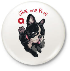 printfashion Adj egy ötöst - Kitűző, hűtőmágnes - Fehér (5419857)