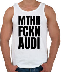 printfashion Mthr fckn Audi póló - Férfi atléta - Fehér (9394355)