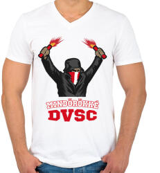 printfashion Egyedi szurkolói minta #4 - Férfi V-nyakú póló - Fehér (16588544)