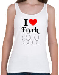 printfashion I love Etyek - Női atléta - Fehér (10733602)