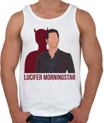 printfashion Lucifer Morningstar - Férfi atléta - Fehér (1992306)