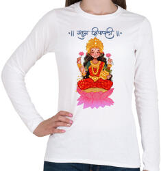 printfashion lakshmi05 - Női hosszú ujjú póló - Fehér (15901918)