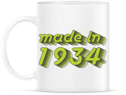 printfashion made-in-1934-green-grey - Bögre - Fehér (790318)