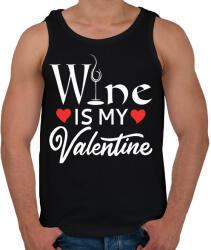printfashion Wine is - Férfi atléta - Fekete (2217032)