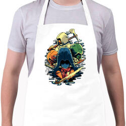 printfashion Assasins Creed - Kötény - Fehér (4907186)