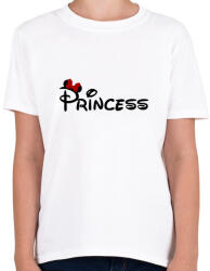 printfashion Princess fekete felirat - Gyerek póló - Fehér (4325804)