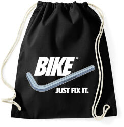 printfashion Bike Just fix it - Sportzsák, Tornazsák - Fekete (2558980)