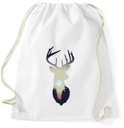 printfashion Szarvas absztrakt - Sportzsák, Tornazsák - Fehér (5236062)
