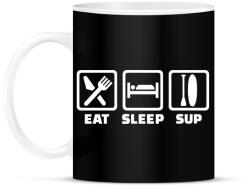 printfashion Eat Sleep SUP - Bögre - Fekete (5141201)