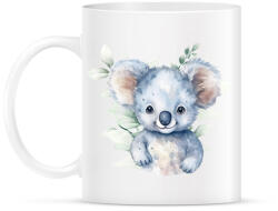 printfashion Koala növényekkel - Bögre - Fehér (13924324)