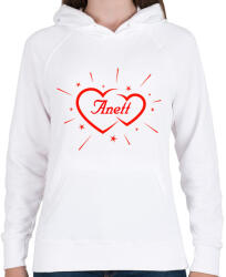 printfashion Anett - Női kapucnis pulóver - Fehér (11774200)