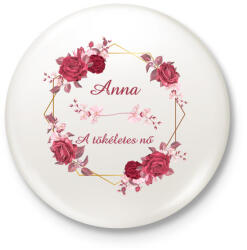 printfashion Anna - Kitűző, hűtőmágnes - Fehér (3089851)