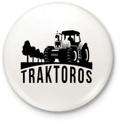 printfashion Traktoros - Kitűző, hűtőmágnes - Fehér (3083516)