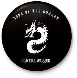 printfashion SONSOF THE DRAGON - Kitűző, hűtőmágnes - Fekete (11435199)