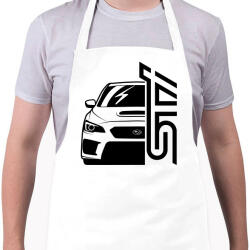 printfashion Subaru STI - Kötény - Fehér (4909609)
