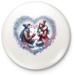 printfashion Tiéd a szívem. . . - Kitűző, hűtőmágnes - Fehér (15511350)