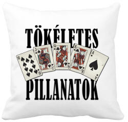 printfashion Póker Royal flush - tökéletes pillanatok - Párnahuzat, Díszpárnahuzat - Fehér (4760038)