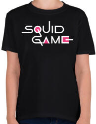 printfashion Squid Game - Gyerek póló - Fekete (5473567)