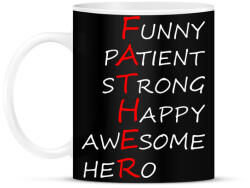 printfashion Father - Bögre - Fekete (2117116)