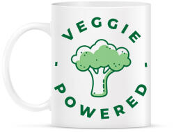 printfashion Vegetáriánus erő - Bögre - Fehér (6540375)