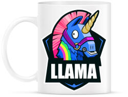 printfashion Fortnite LLÁMA - Bögre - Fehér (965515)