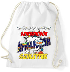 printfashion Áprilisi szuperhős - Sportzsák, Tornazsák - Fehér (2143417)