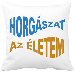 printfashion Horgászat az életem - halformában - Párnahuzat, Díszpárnahuzat - Fehér (6284724)