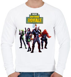 printfashion Killer squad Fortnite - Férfi pulóver - Fehér (2435333)
