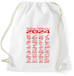 printfashion Formula 1 2024 P - Sportzsák, Tornazsák - Fehér (15670485)
