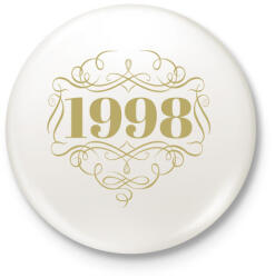 printfashion 1998 - Kitűző, hűtőmágnes - Fehér (4462052)