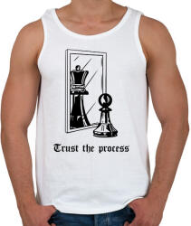 printfashion Trust the process - Férfi atléta - Fehér (15882284)