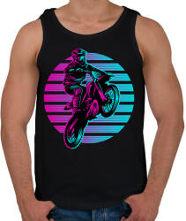 printfashion Motocross - Férfi atléta - Fekete (13873345)