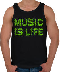 printfashion Music is life - Férfi atléta - Fekete (1339219)