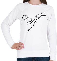 printfashion kutyabarát fehér - Női pulóver - Fehér (15674171)