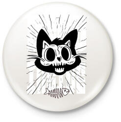 printfashion Dead inside - Kitűző, hűtőmágnes - Fehér (13940303)