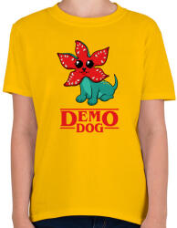printfashion Cuki demodog - Gyerek póló - Sárga (4316264)