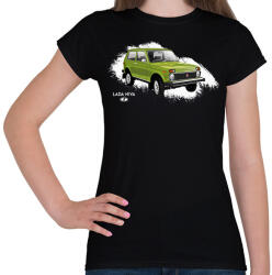printfashion LADA NIVA - Női póló - Fekete (7040257)