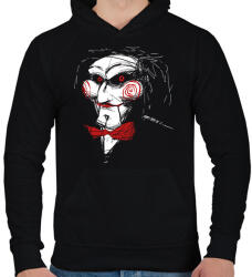 printfashion Billy the puppet - Férfi kapucnis pulóver - Fekete (5562488)
