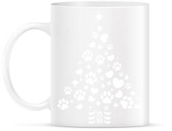 printfashion Mancsos karácsonyfa - Bögre - Fehér (14563153)