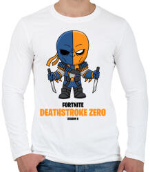 printfashion Deathstroke Zero - Fortnite Season 6 - Férfi hosszú ujjú póló - Fehér (5358312)