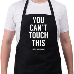 printfashion You can't touch this - Kötény - Fekete (4917773)