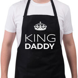 printfashion KING DADDY - Kötény - Fekete (10788034)