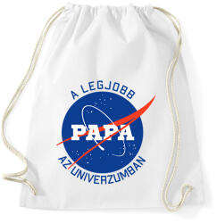printfashion Nasa Papa - Sportzsák, Tornazsák - Fehér (7049590)