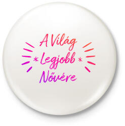 printfashion Lánytesós - Kitűző, hűtőmágnes - Fehér (11405629)